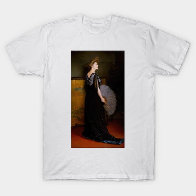 Portrait of Mrs. Francis Stanton Blake by Julius LeBlanc Stewart T-Shirt by Classic Art Stall